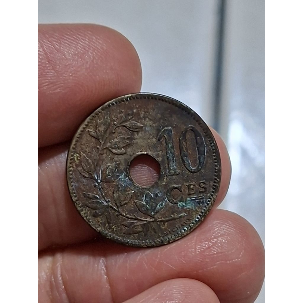 Koin Kuno 10 Centimes Belgia 1904