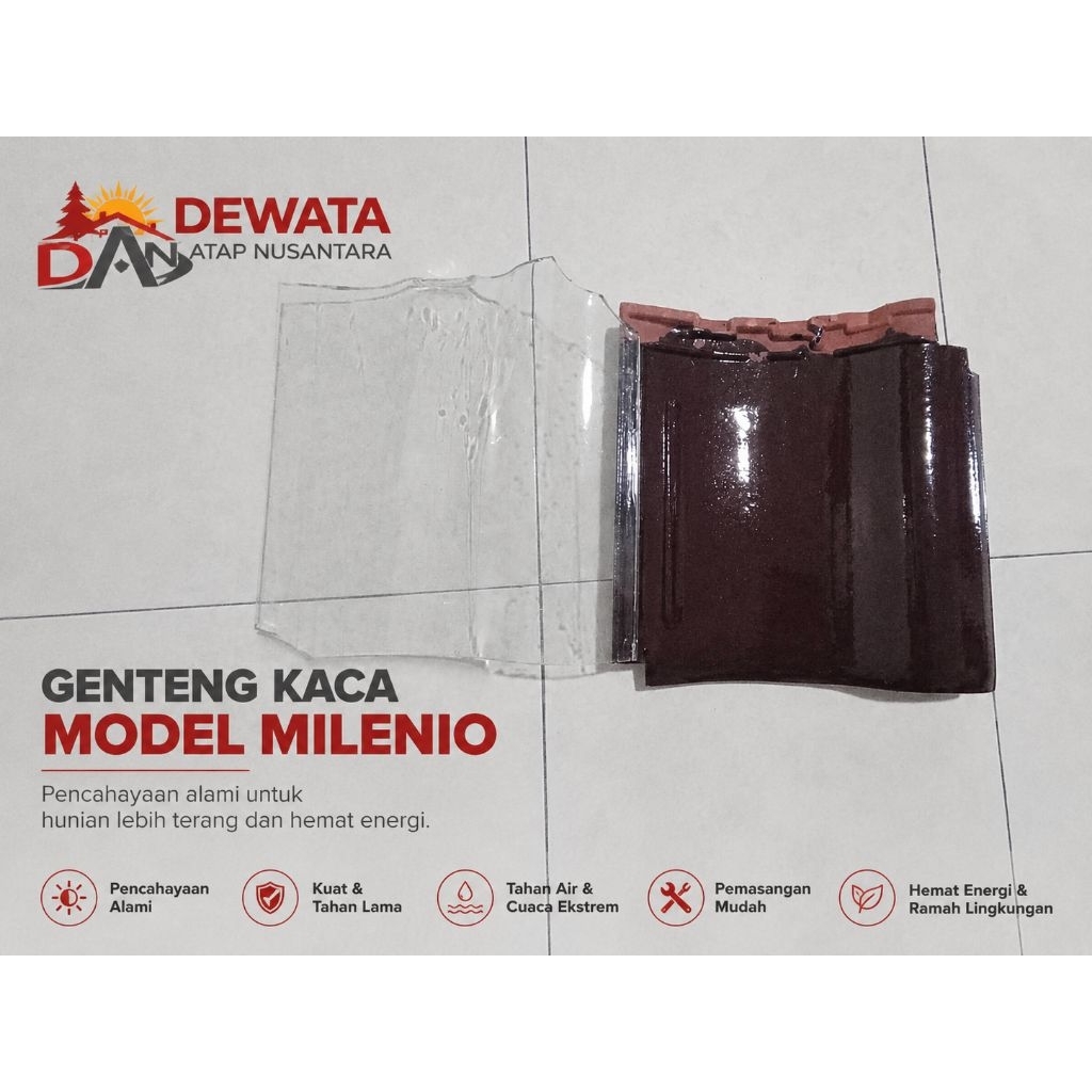 genteng kaca kanmuri milenio mclass