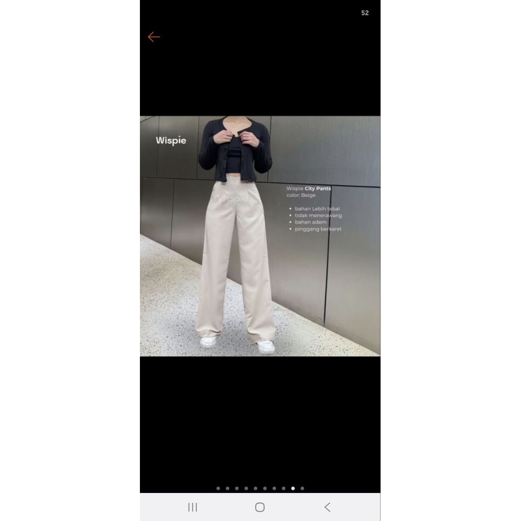 WISPIE City Pants (NEW) BEIGE size S