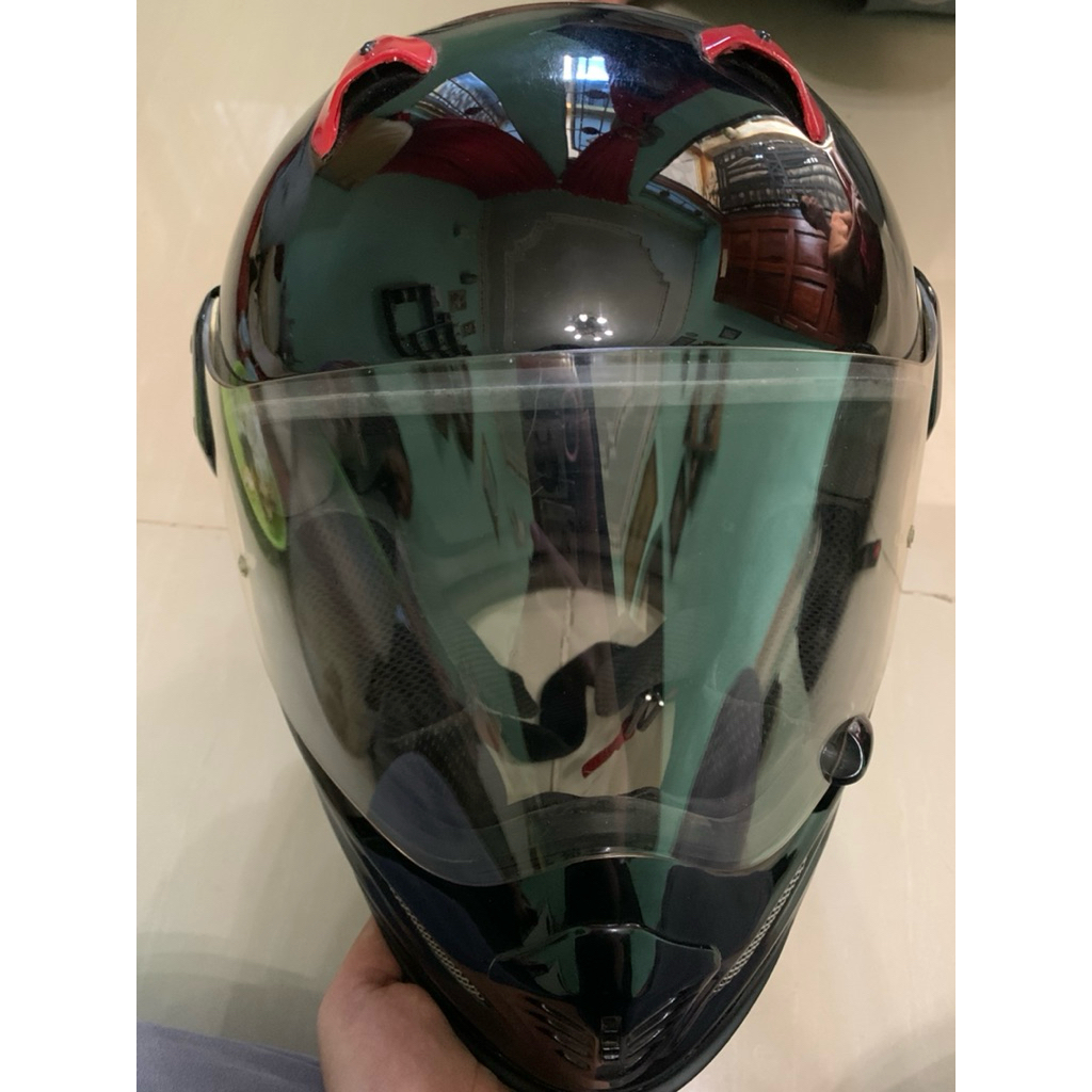 Helm Arai Tour-X3 Black Red Glossy Original Second Premium | Helm Adventure Dual Sport