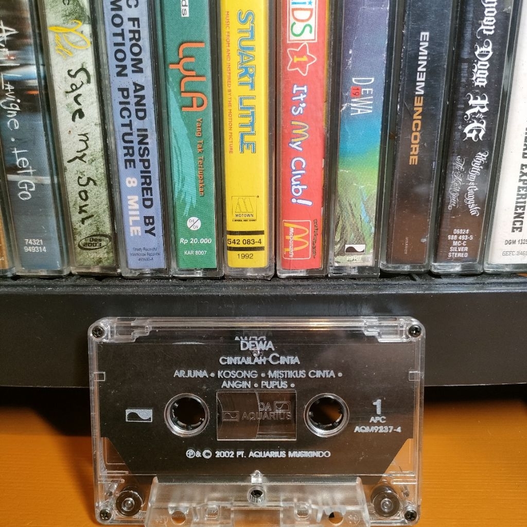 Kaset Pita Dewa Dewa19 Dewa 19 Cintailah Cinta Arjuna pita Maxell cakep hanya kaset