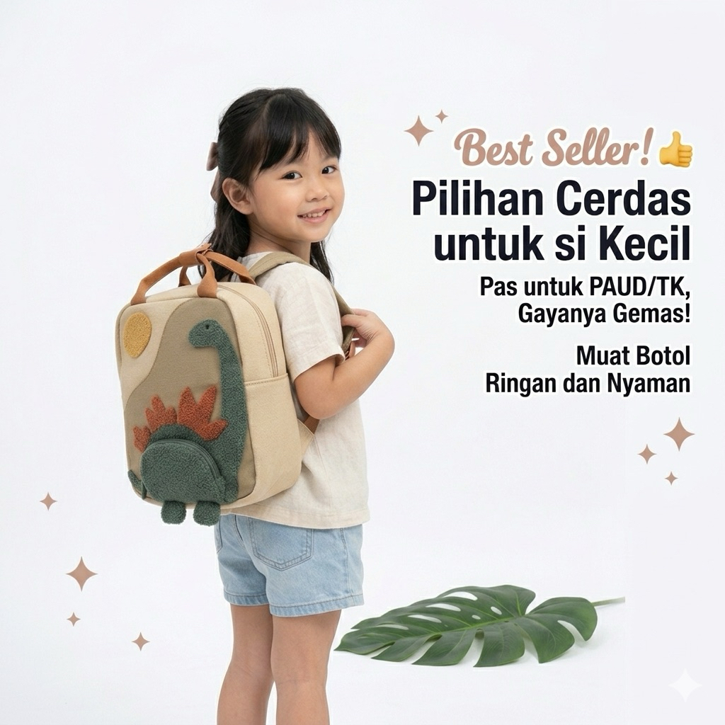 Tas Sekolah Anak Perempuan , ransel anak Cewek , Tas Sekolah Toddler motif strawberry