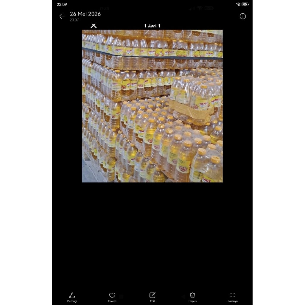 MINYAK GORENG HEMART BOTOL 500 ml