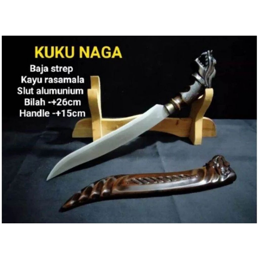 golok sembelih kuku naga survival baja strip