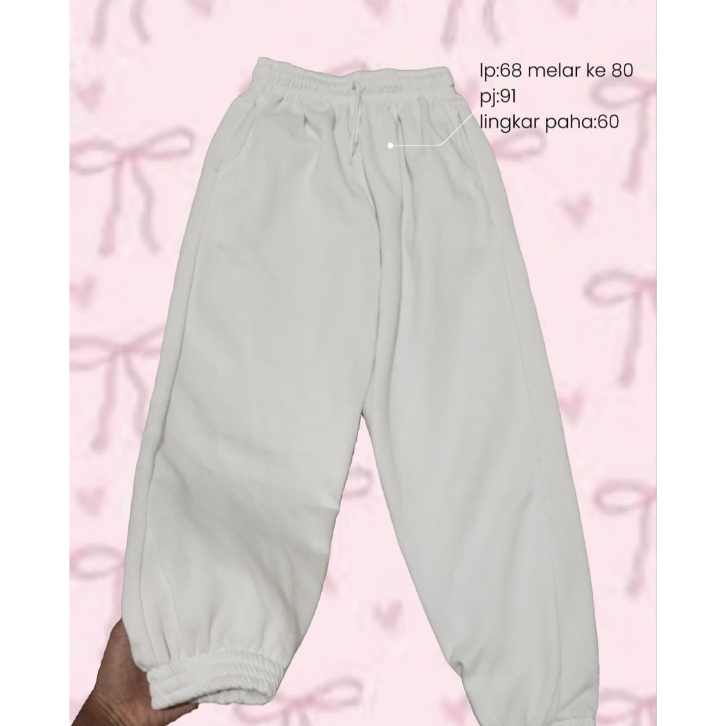 jogger putih