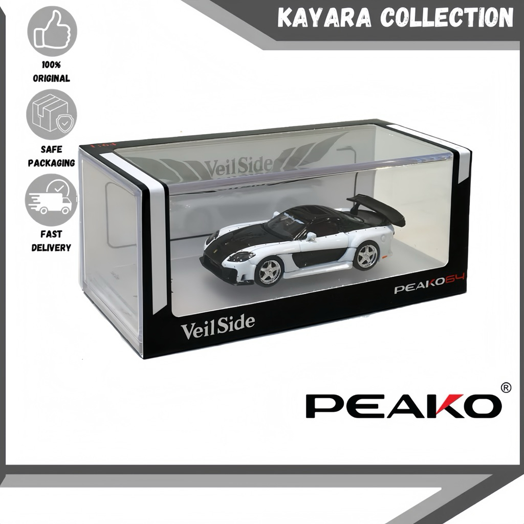 DIECAST MAZDA RX7 VEILSIDE Putih PEAKO 64 (unsealed)