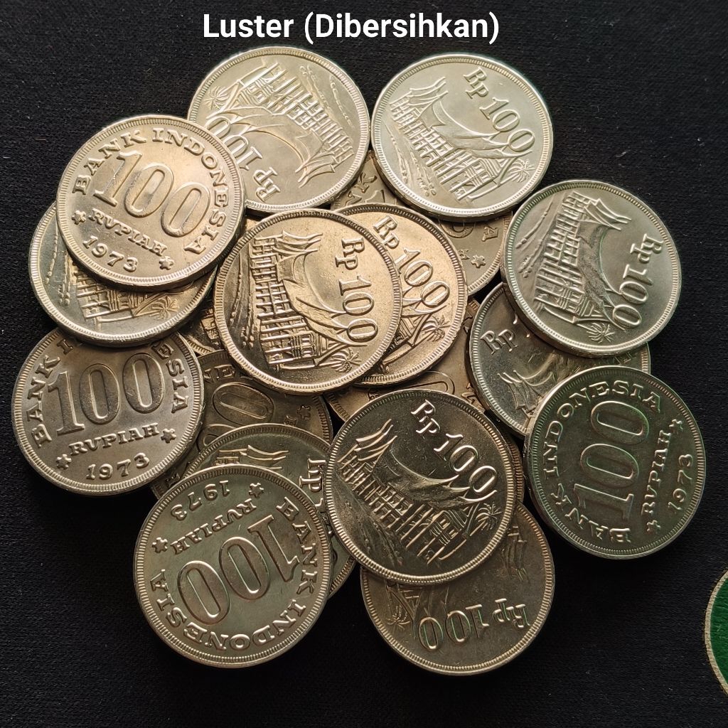 Uang Kuno Koin 100 Rupiah 1973 (Tebal) sudah dibersihkan