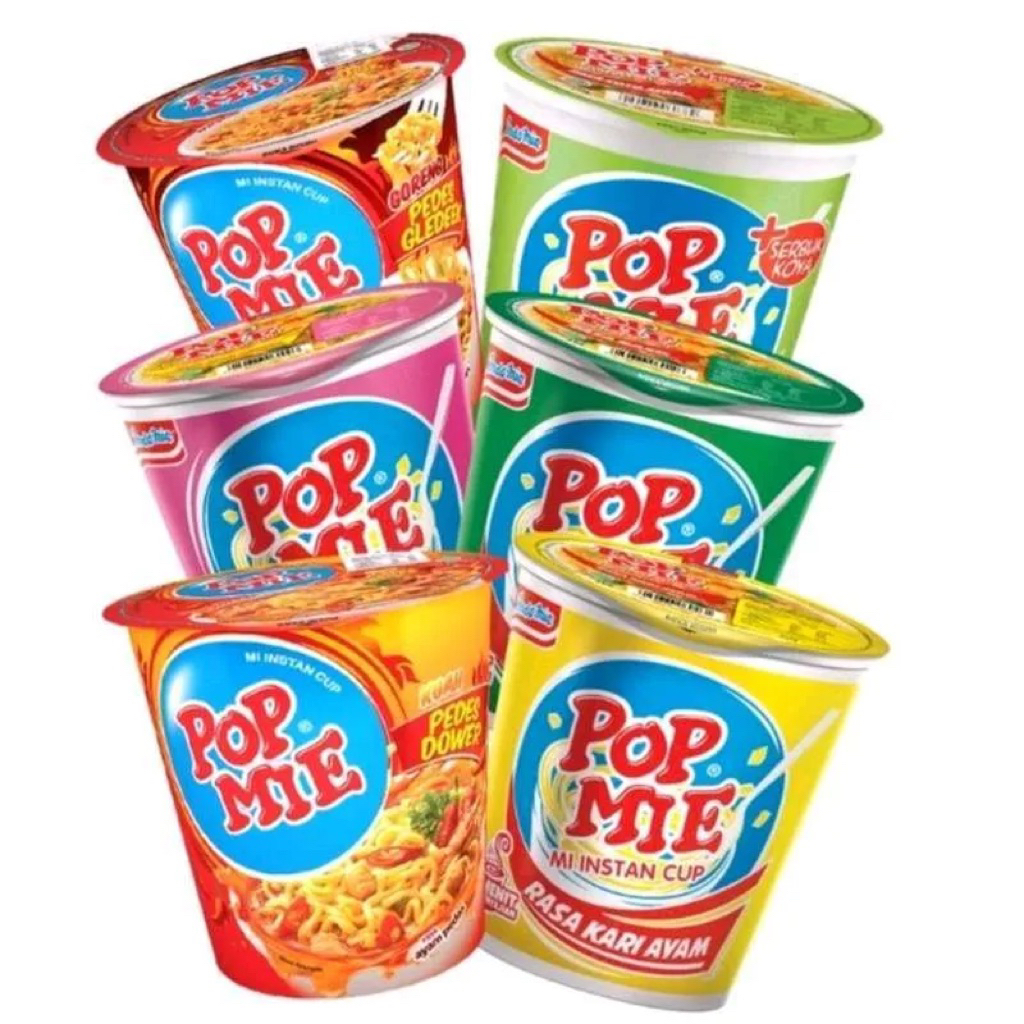 Pop Mie Besar 1 Dus isi 12 Cup, Ukuran Besar Praktis