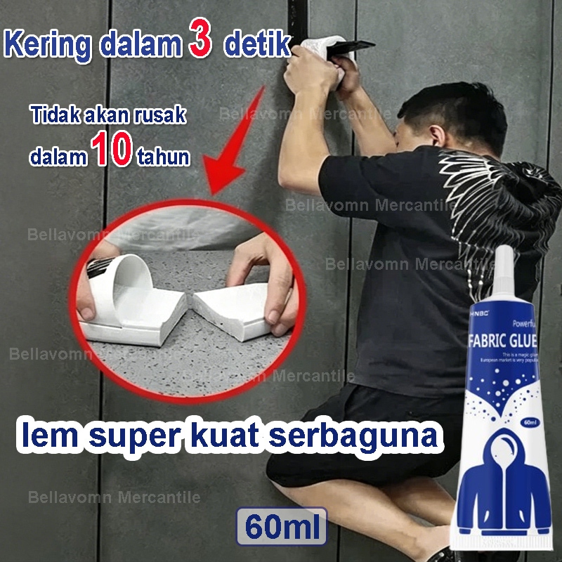 Lem Kain Tanpa Jahit Tahan Air Lem Super Kuat Serbaguna Lem Textile Perekat Kain Lem Sepatu Super Ku