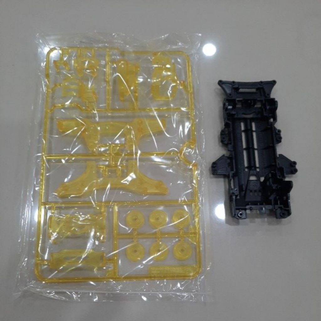 Chassis VZ Ori Tamiya + Gearbox VZ Kuning Transparan Ori