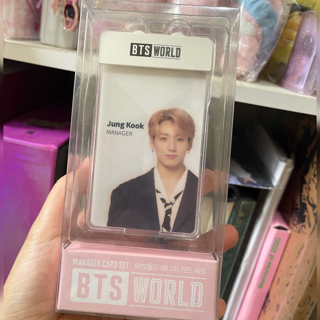 OFFICIAL JUNGKOOK MANAGER CARD BTS WORLD