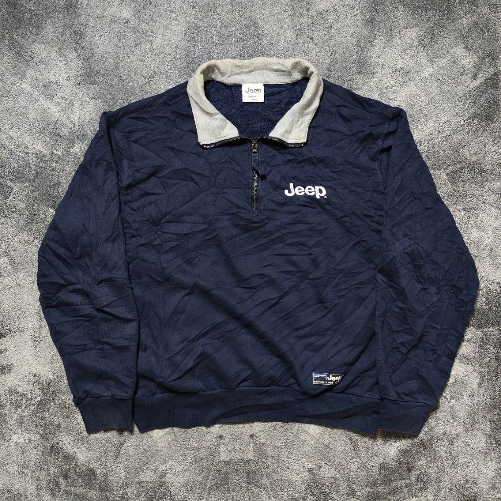 (L Boxy) JEEP Half Zipper Sweatshirt