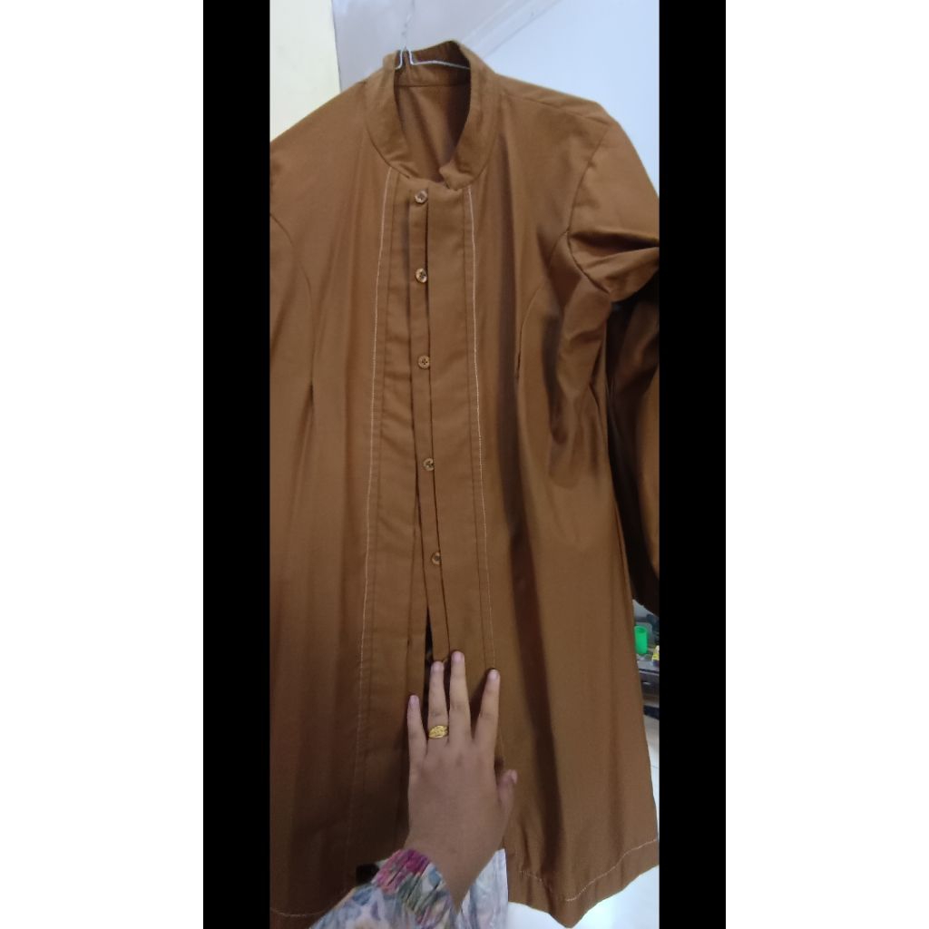 Preloved setelan PDH guru wanita like new free hijab