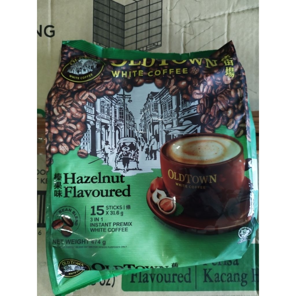 OldTown White Coffee Hazelnut Original Malaysia 15Sticks x 32Gram