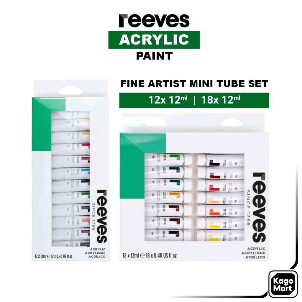Cat Akrilik Reeves Acrylic Paint Mini Tube Set
