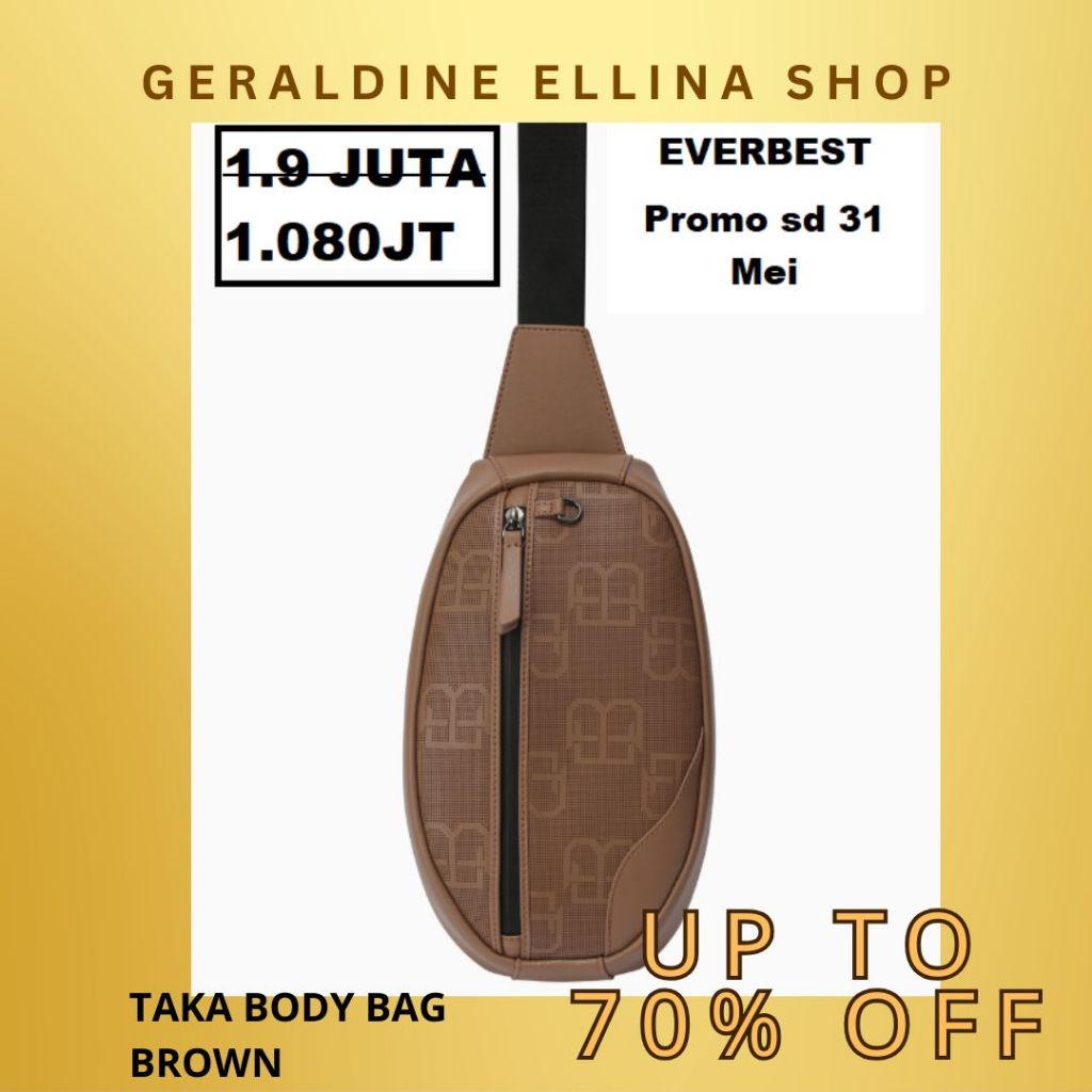 Tas clutch bag pria cowo cowok EVERBEST ori 100% Seri TAKA
