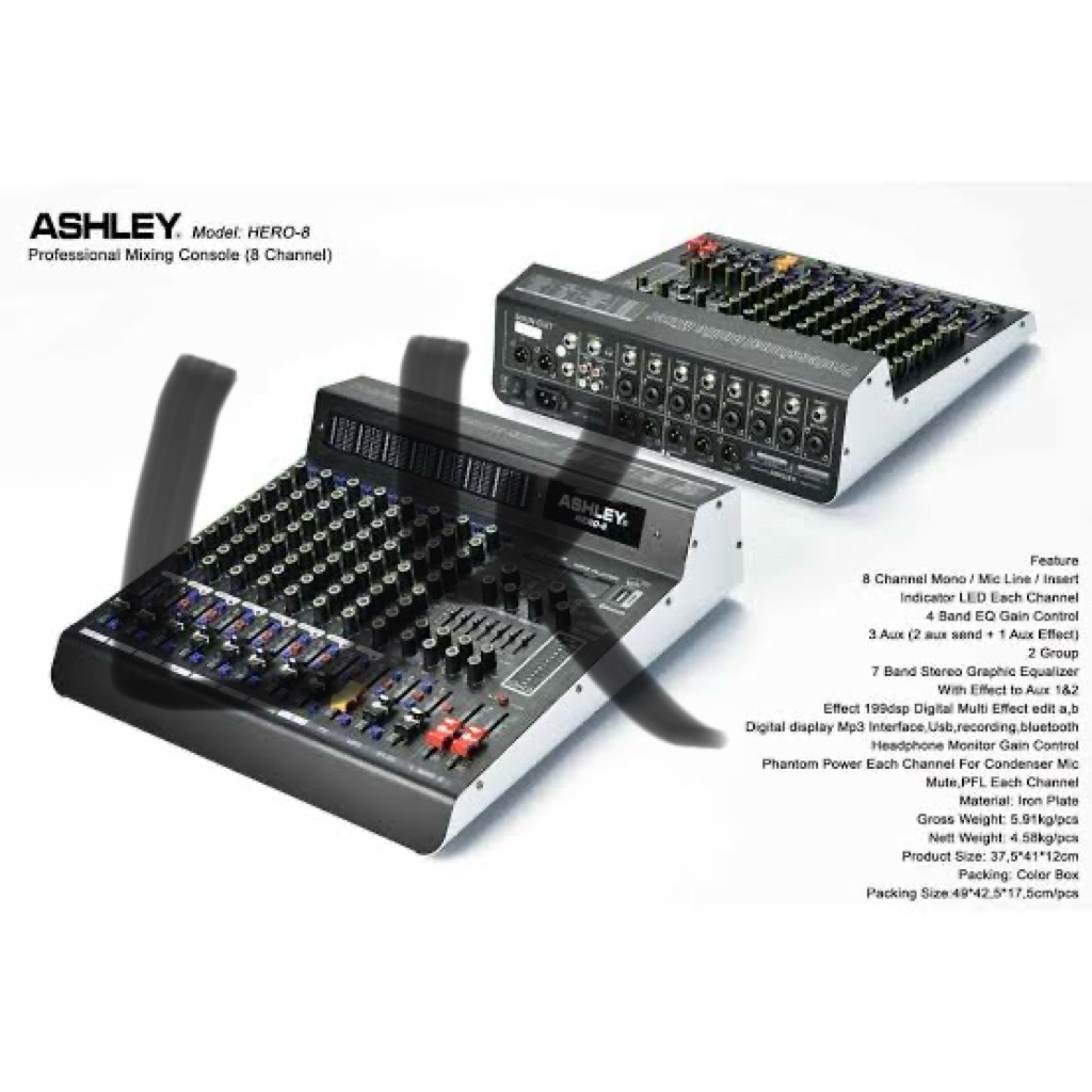 Mixer ashley hero 8 channel Mixer Ashley