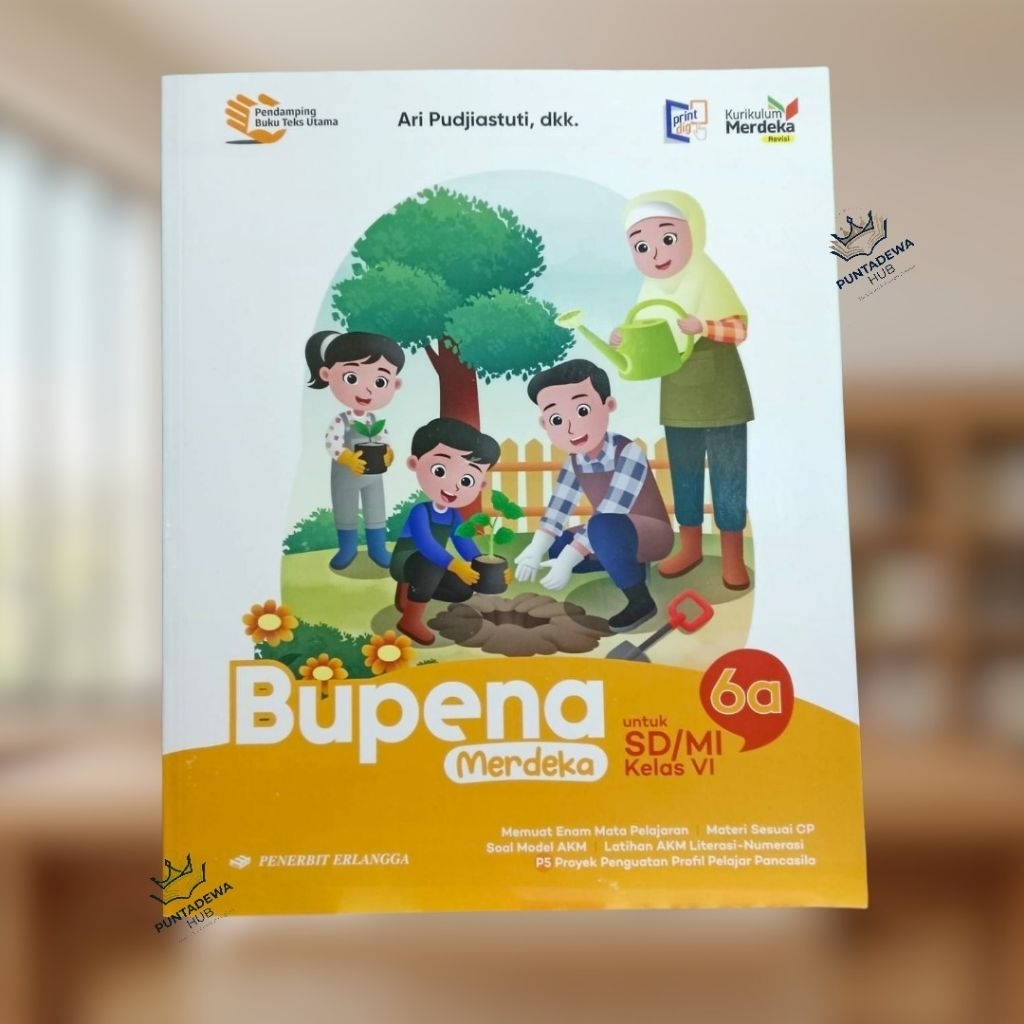 Bupena Merdeka Kelas 6 SD/MI Revisi Terbaru - Lengkap Jilid 6a-6d