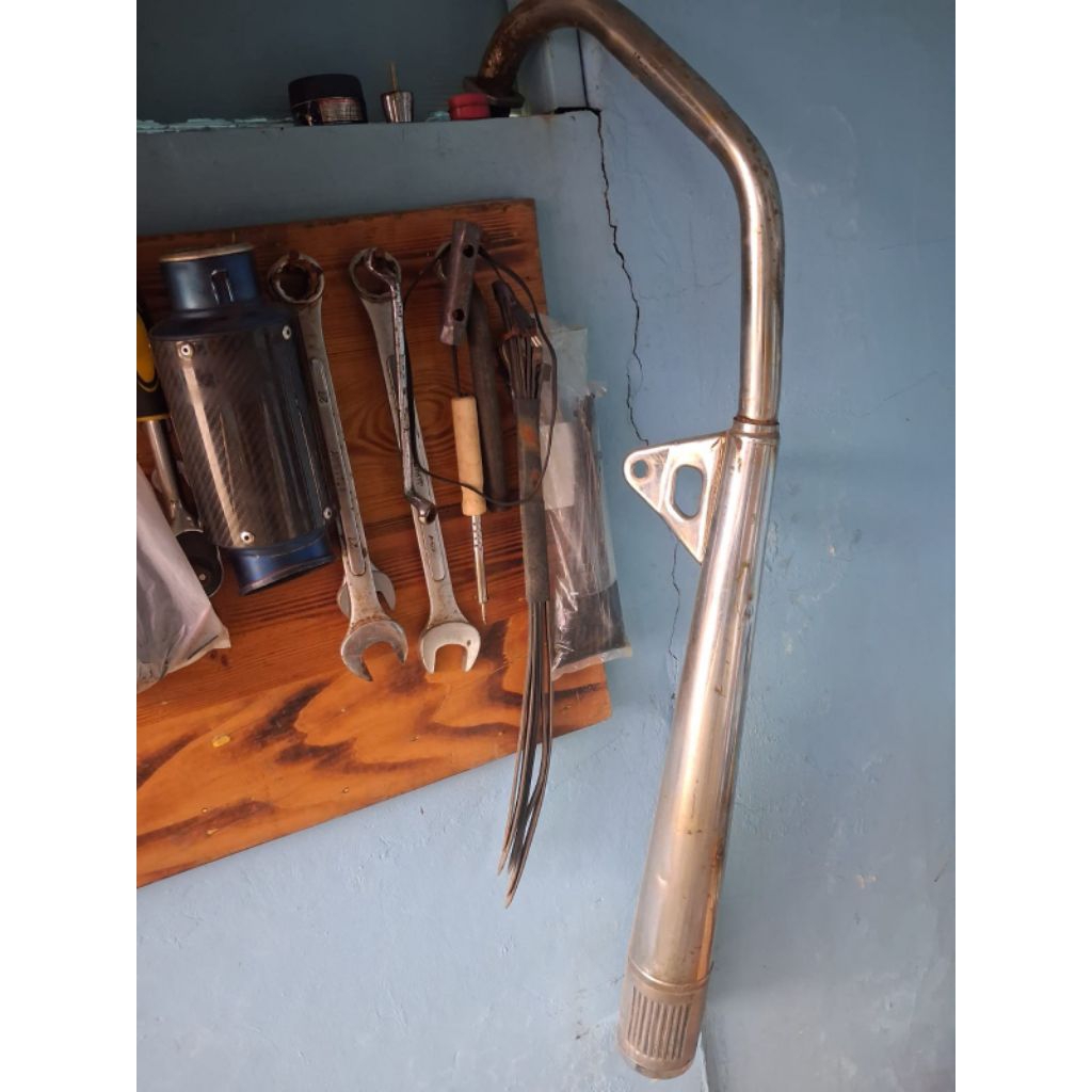 KNALPOT GLPRO HM KEH ORIGINAL STD MUFLER HONDA GL PRO ORIGINAL COPOTAN