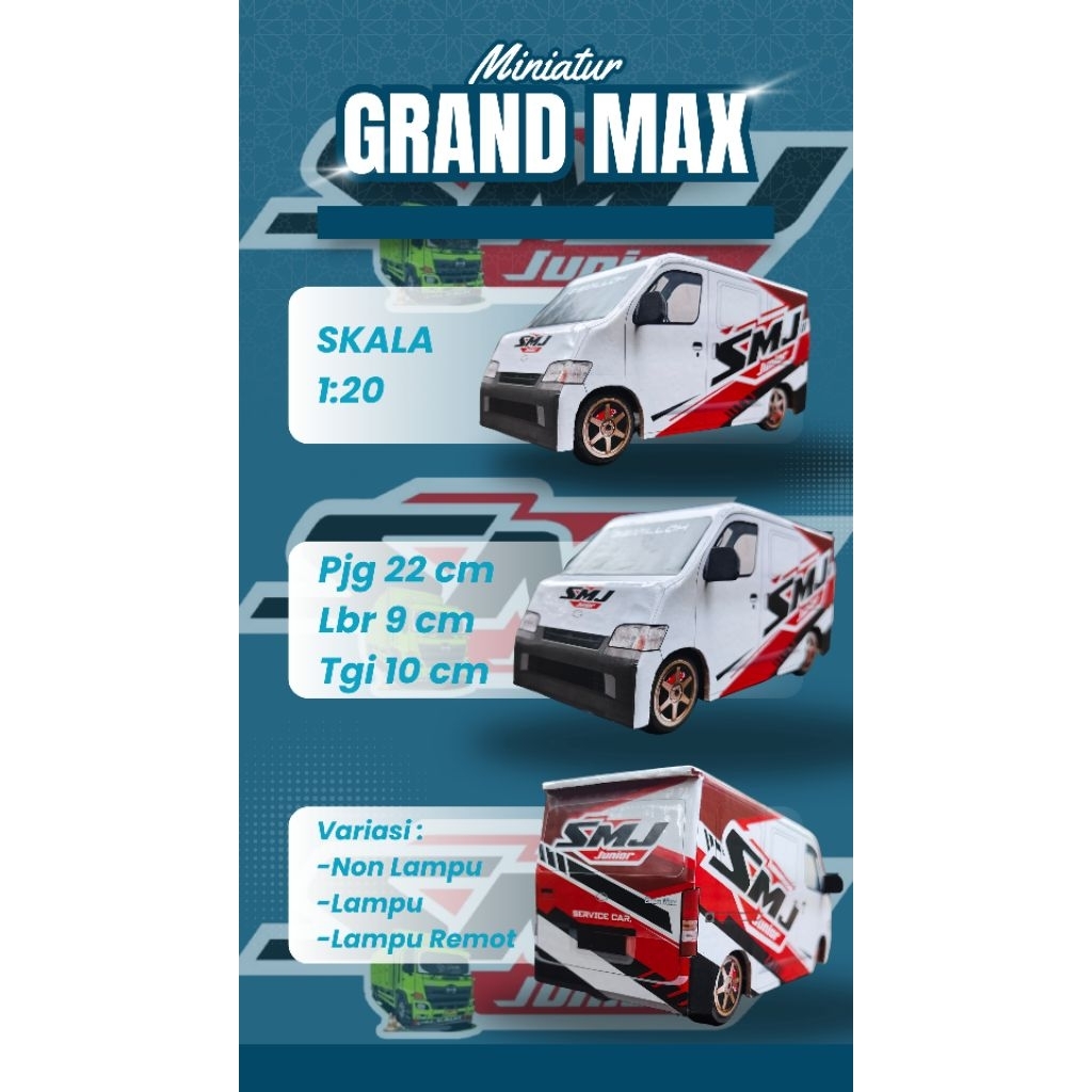 Miniatur Grandmax SMJ JUNIOR Grandmax Indonesia