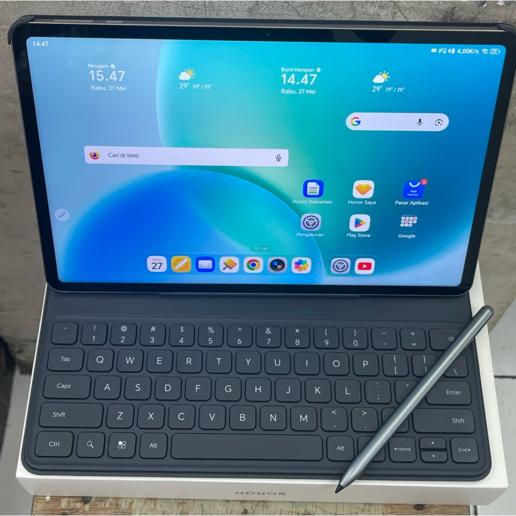 Hp Second HONOR Pad 10 8GB/256GB Fullset Garansi