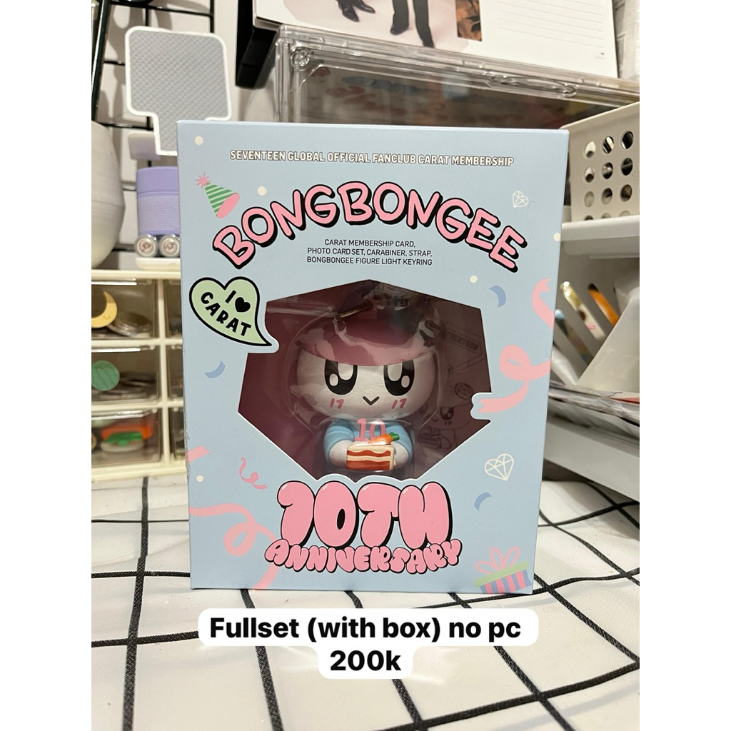 (baca deskripsi) merch seventeen | bongbongee membership kit 10th anniv | camera toys pop up store s