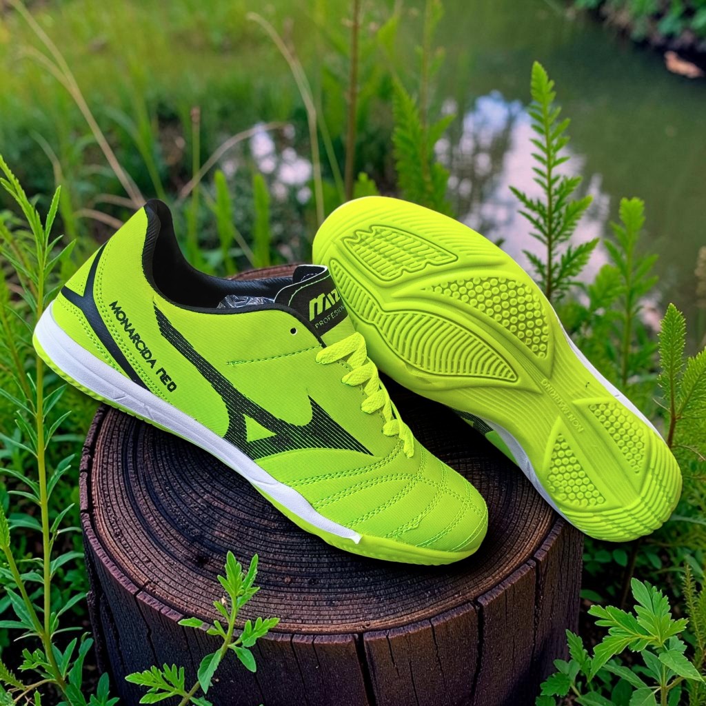 Sepatu Futsal Mizuno Monarcida Green Black Termurah