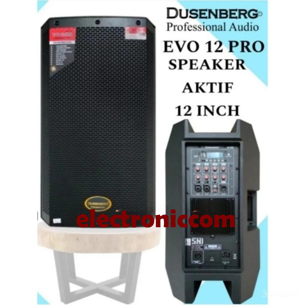 SPEAKER AKTIF DUSENBERG 12 INCH EVO 12 PRO USB MP3 BLUETOOTH DUSENBERG EVO12PRO