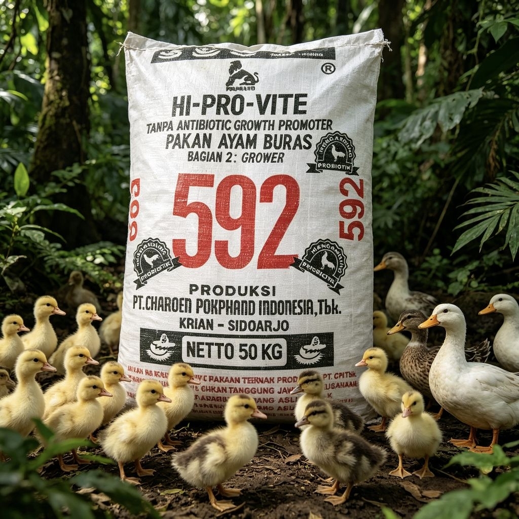 HI PRO VITE PUR AYAM 592 PAKAN AYAM 592 ECER KILOAN 5 kg