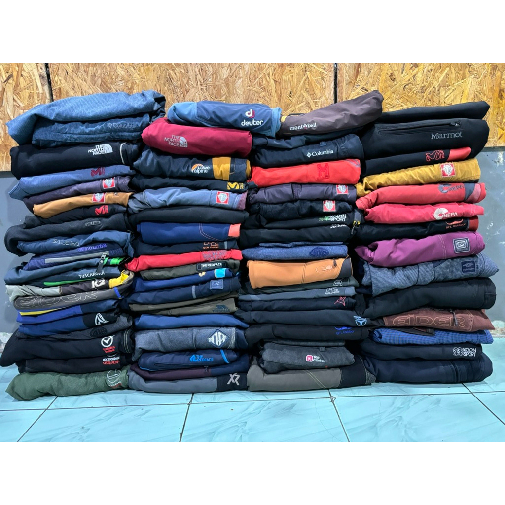 borongan celana outdoor panjang quickdry mix softshell