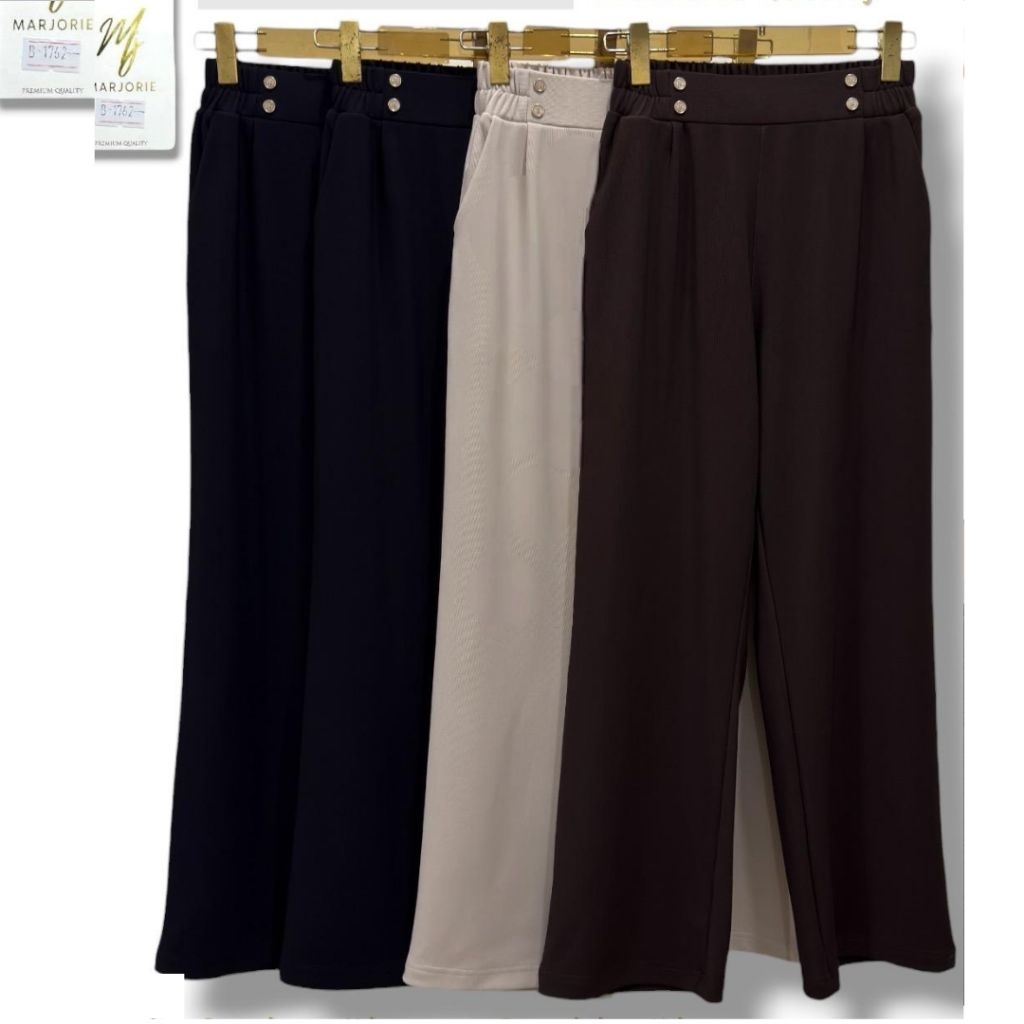 Celana MJ Marjorie Tensel Twill Kulot Wanita Kerja Daily