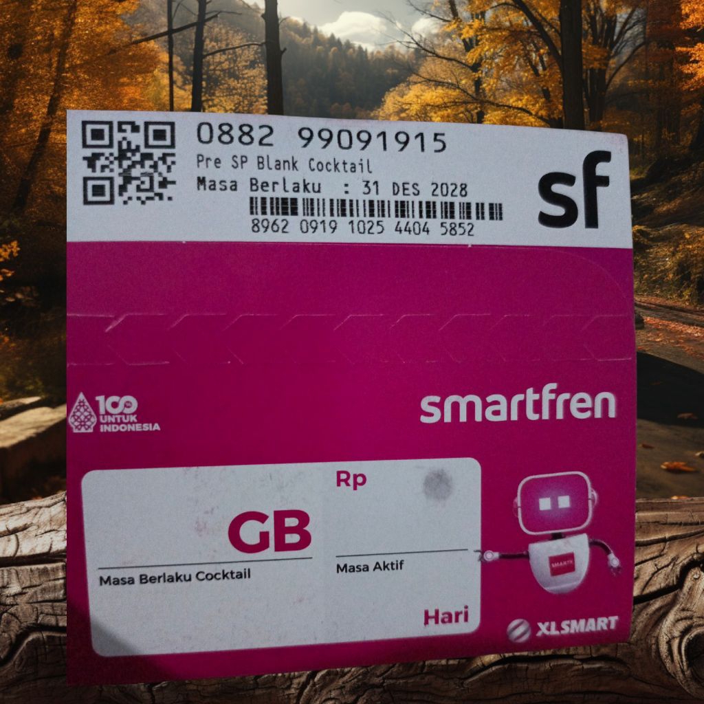 nomor cantik smartfren seri tahun 88 2 99 0 9191 5 isi kuota 3gb jaringan 5G