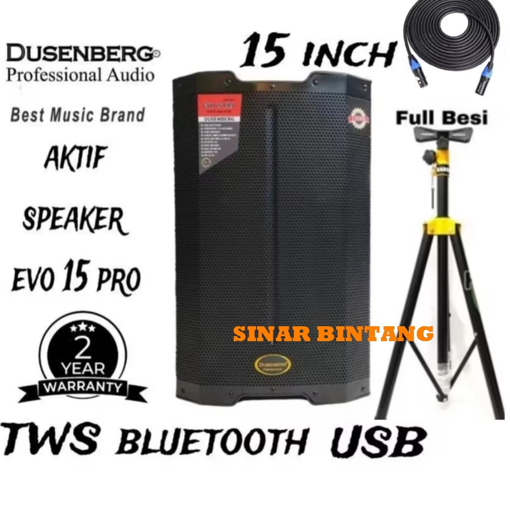 SPEAKER AKTIF DUSEMBERG EVO15 PRO SPEAKER AKTIF 15 INCH TWS DUSEMBERG EVO15 PRO