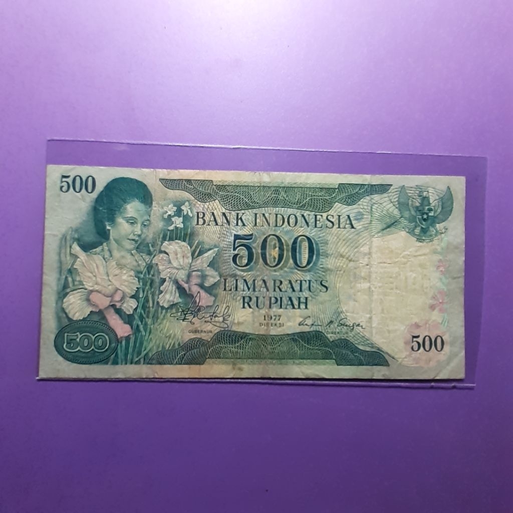 Uang kuno 500 rupiah ibu konde 1977