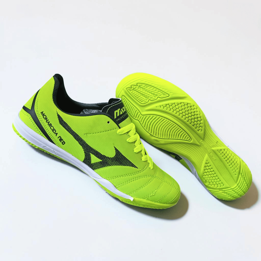 Kaaf - Sepatu Futsal Mizuno Monarcida Green Black