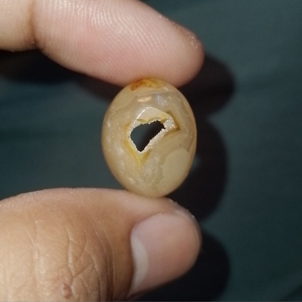 Natural Batu Akik Sulaiman Combong Asli Alami