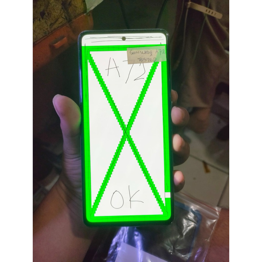 Lcd Samsung A72 Copotan Normal