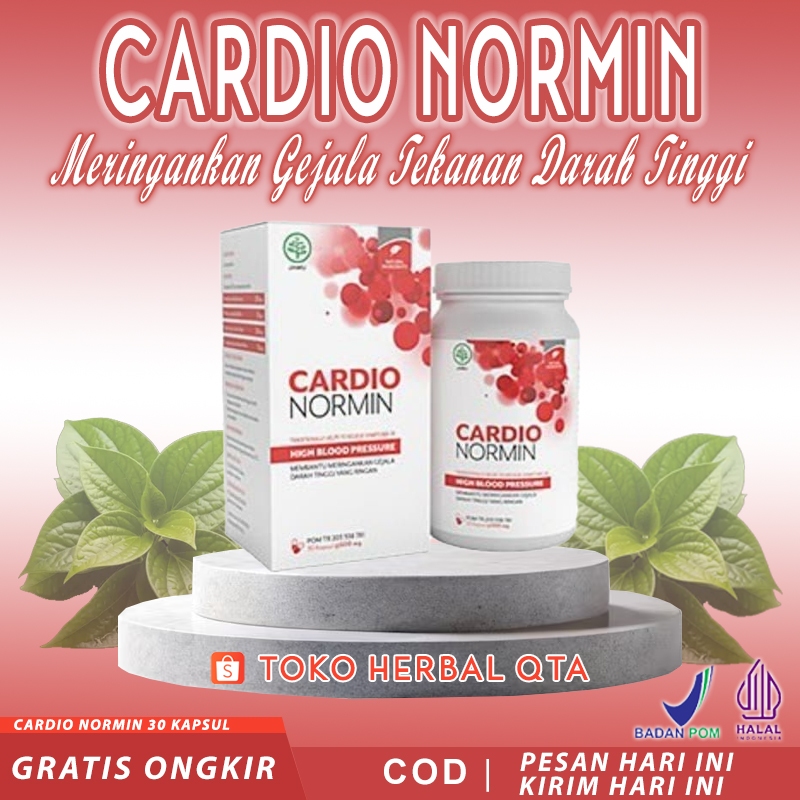 Cardio Normin Asli Original Obat Herbal Hipertensi Tekanan Darah Tinggi