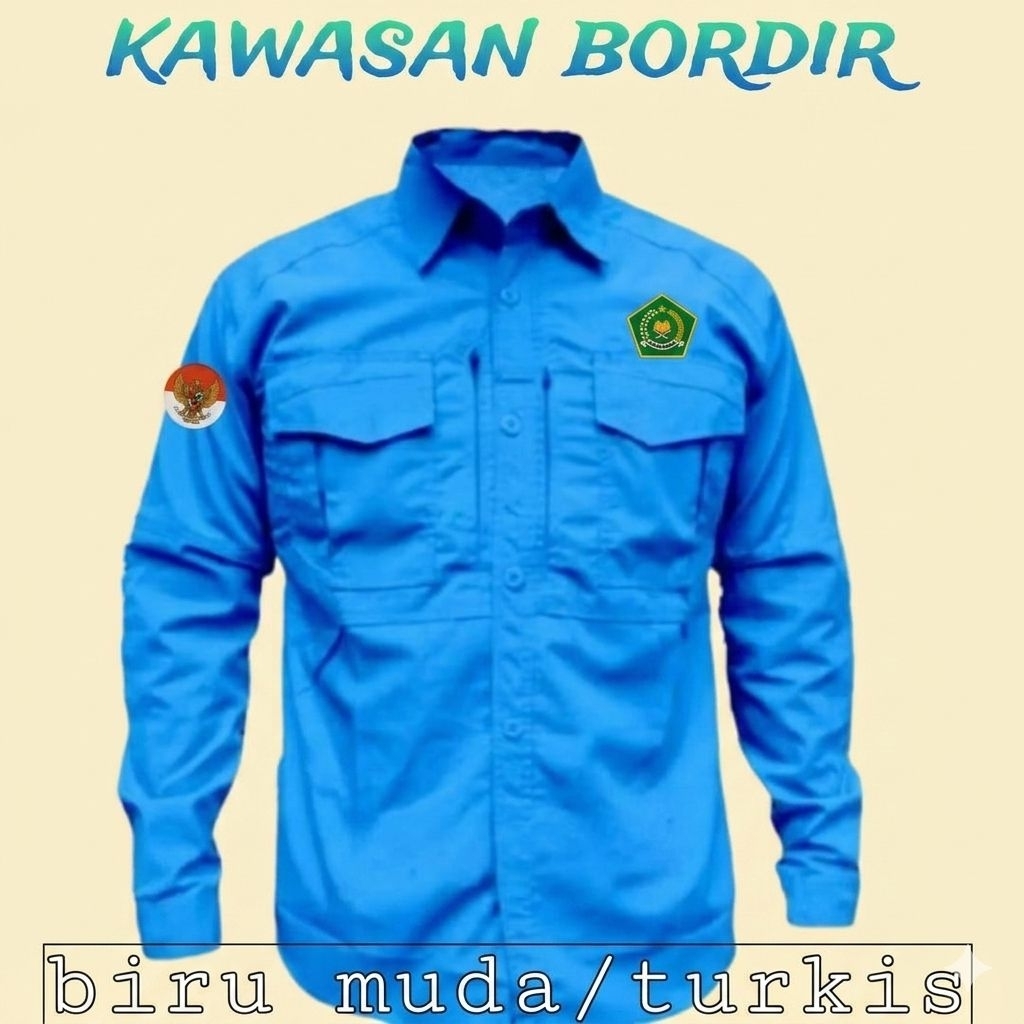 Ready stok premium kemenag kemeja tactical kemenag seragam kemenag baju kemenag seragam tactical kem