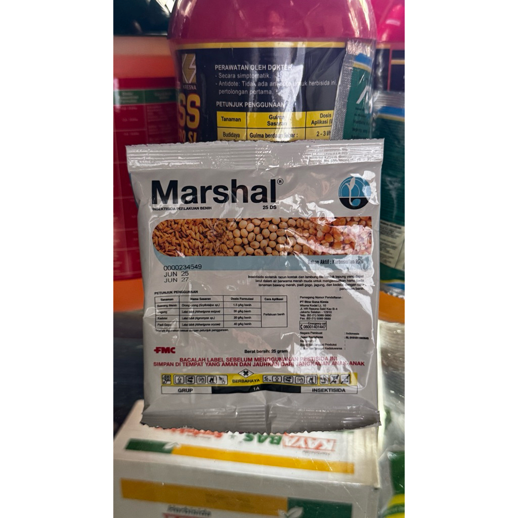 100 Gram Insektisida Marshal 25DS Bubuk - Efektif Sistemik, Pengendali Hama Padi