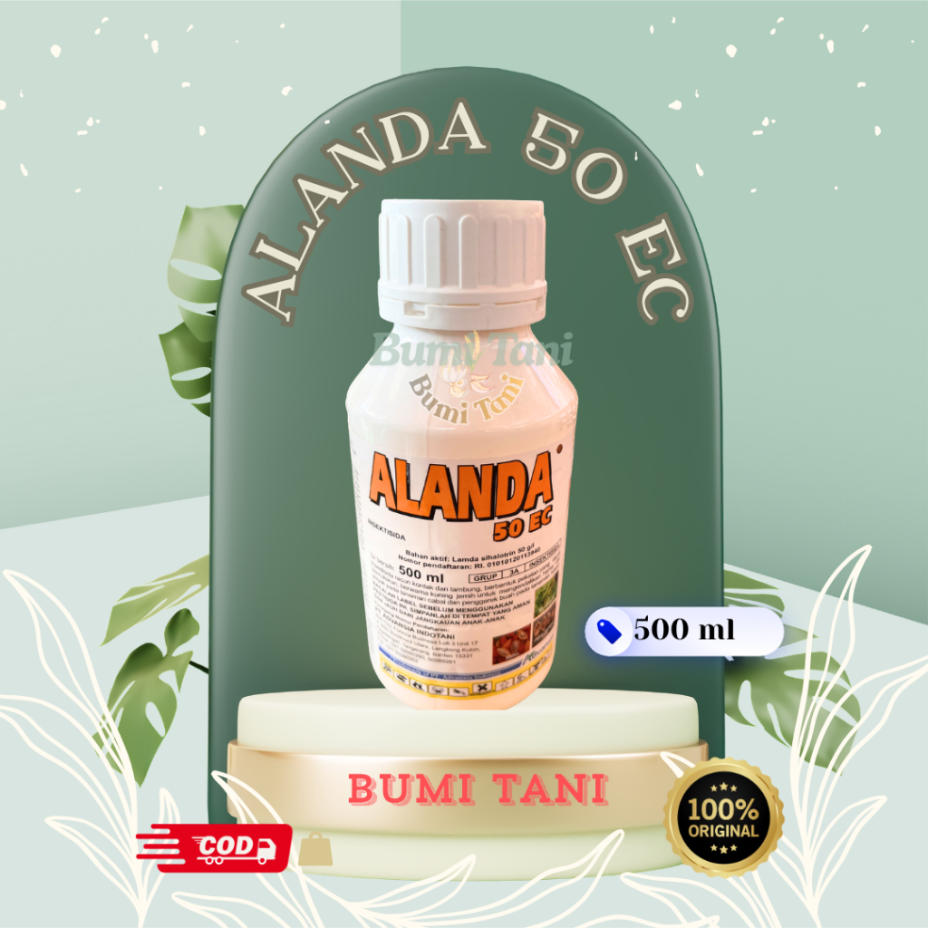 ALANDA 500 ml / insektisida obat ulat grayak, ulat tanah, uret (hama tanah), dan lalat buah