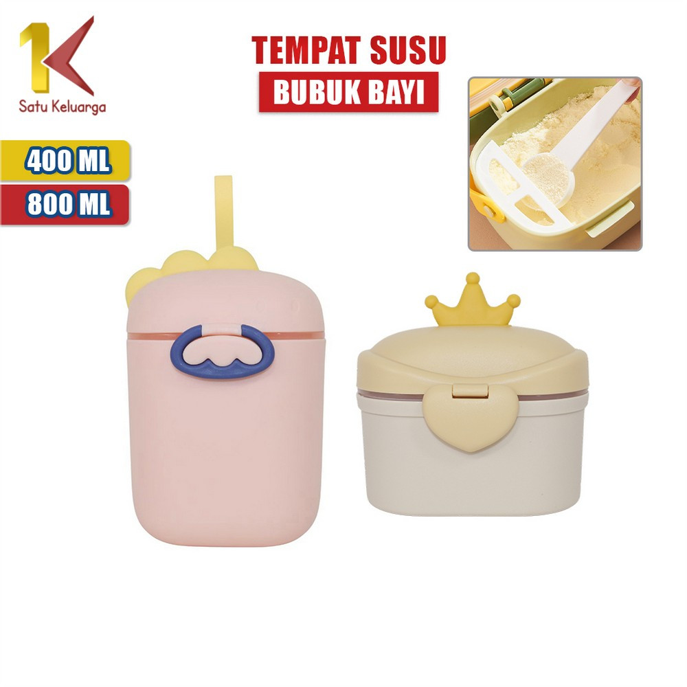 Satu Keluarga Toples Susu Bubuk C4 Tempat Kotak Wadah Penyimpanan Susu Bubuk Bayi Portabel Sealed