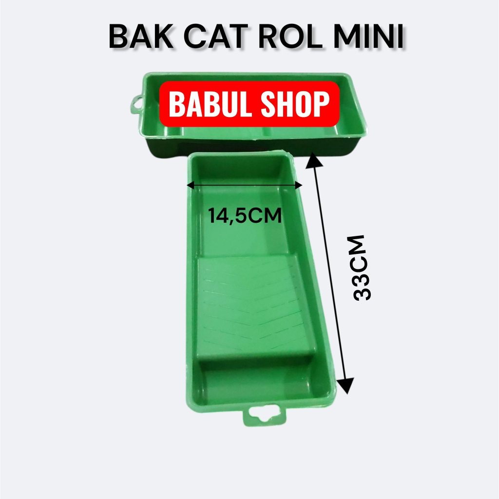 Bak Cat plastik kecil-bak cat 4"-kuas roll kapal-bak cat pvc-tebal-4inchi-Mudah Dibersihkan dan Taha