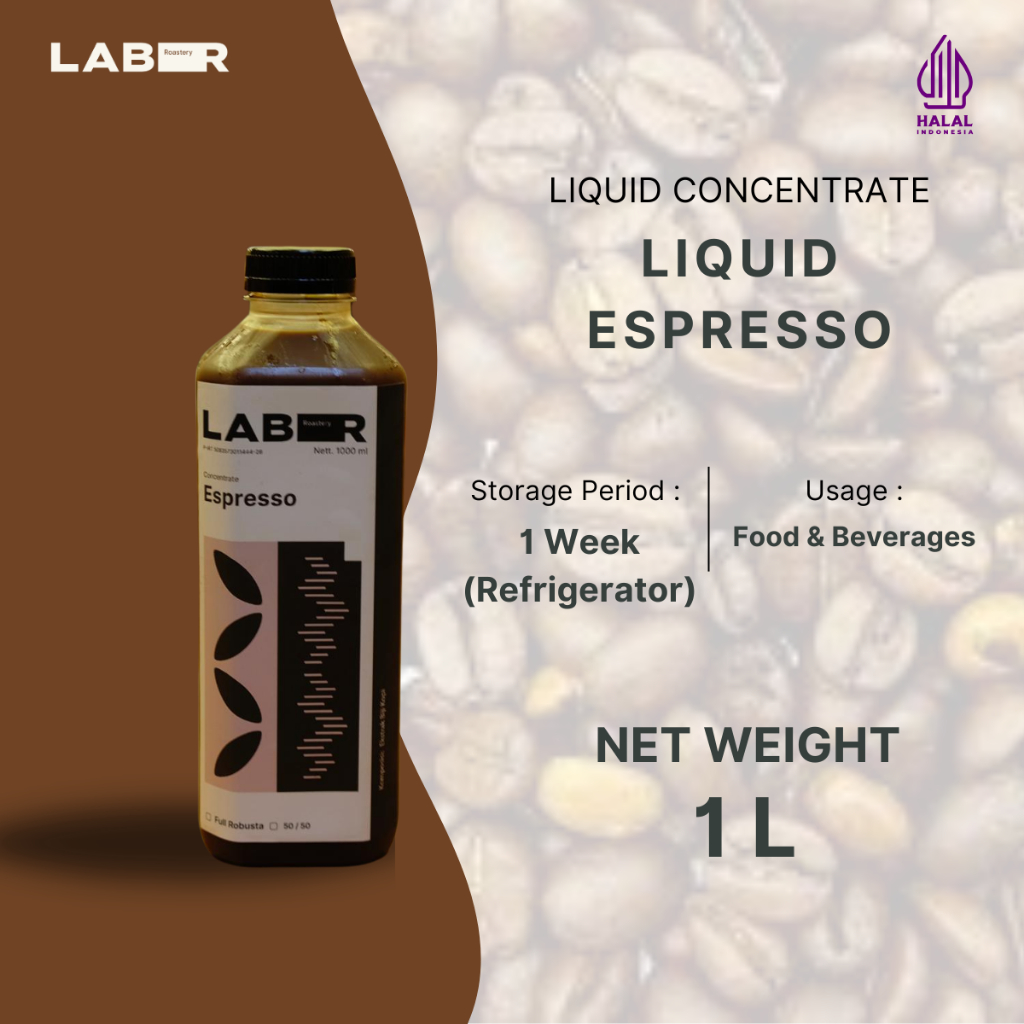 LABR Espresso Liquid 1L (Made by order) | Ekstrak Kopi Cair