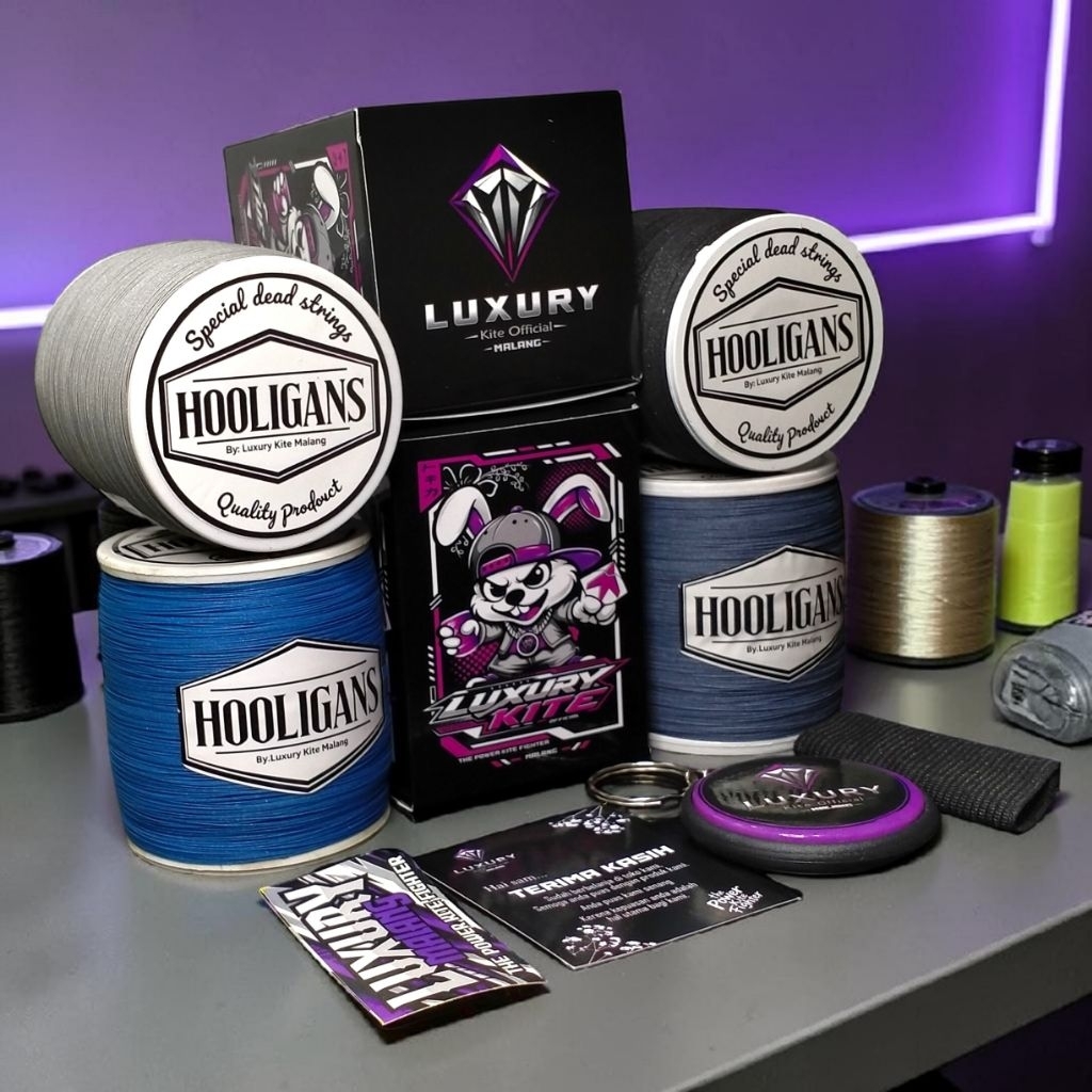 Gelasan matot HOOLIGANS original produk by Luxury Kite Malang
