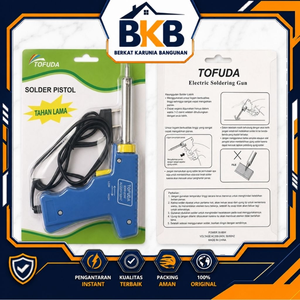 Solder Tembak 30w-80w TOFUDA