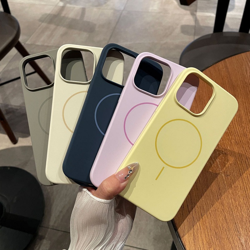 Lanenda Casing iPhone Liquid Silicone MagSafe Premium Untuk Iphone 17 16 15 14 13 12 11 Pro Max Plus
