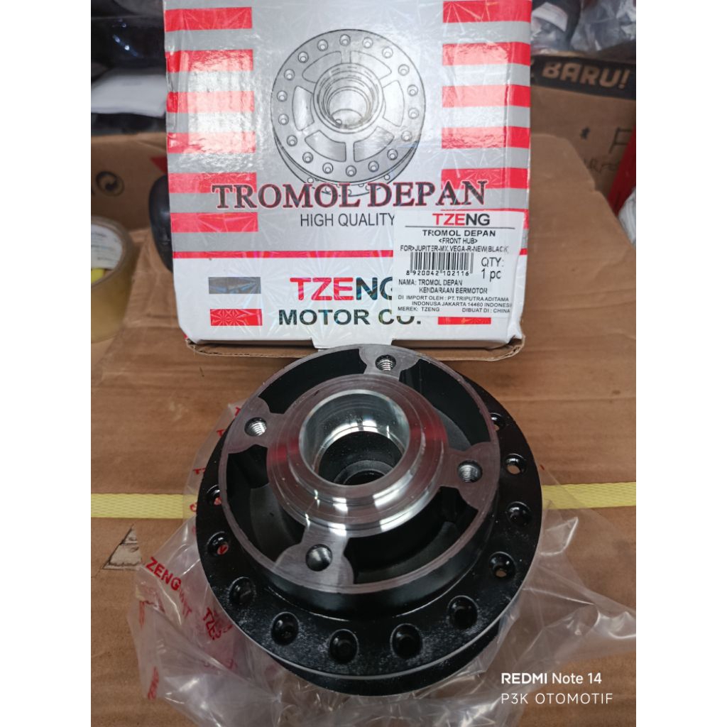 Tromol Depan Jupiter Mx / Vegar New Hitam Tzeng