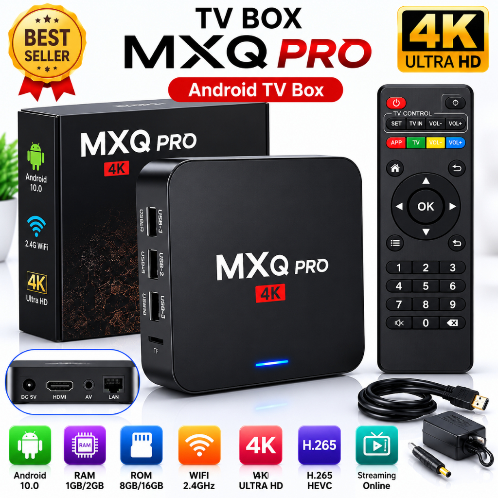 Set Top Box Tv Box Android MXQ PRO  4K 5G 2GB
