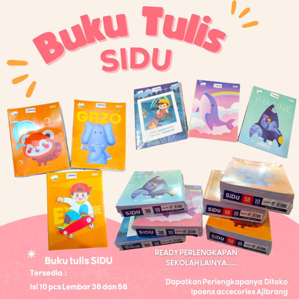 Buku Tulis Sidu (1 pack)